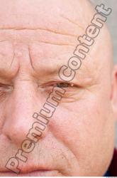 Eye Head Man Casual Slim Overweight Wrinkles Street photo references